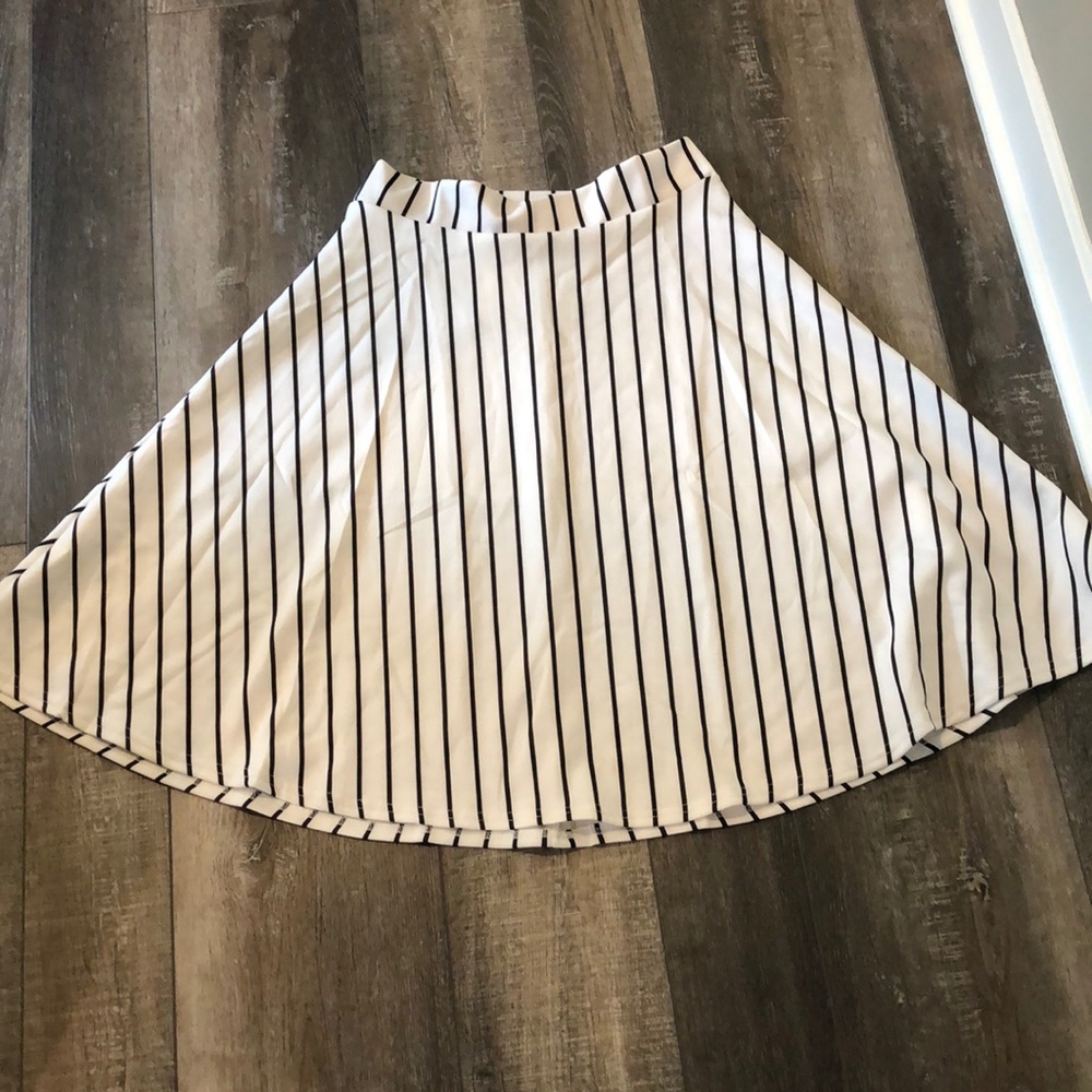 White with black stripe skit